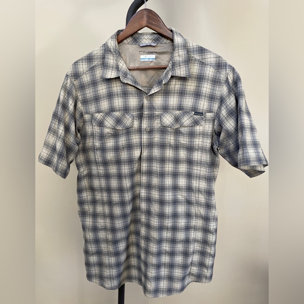 Columbia short sleeve plaid shirt